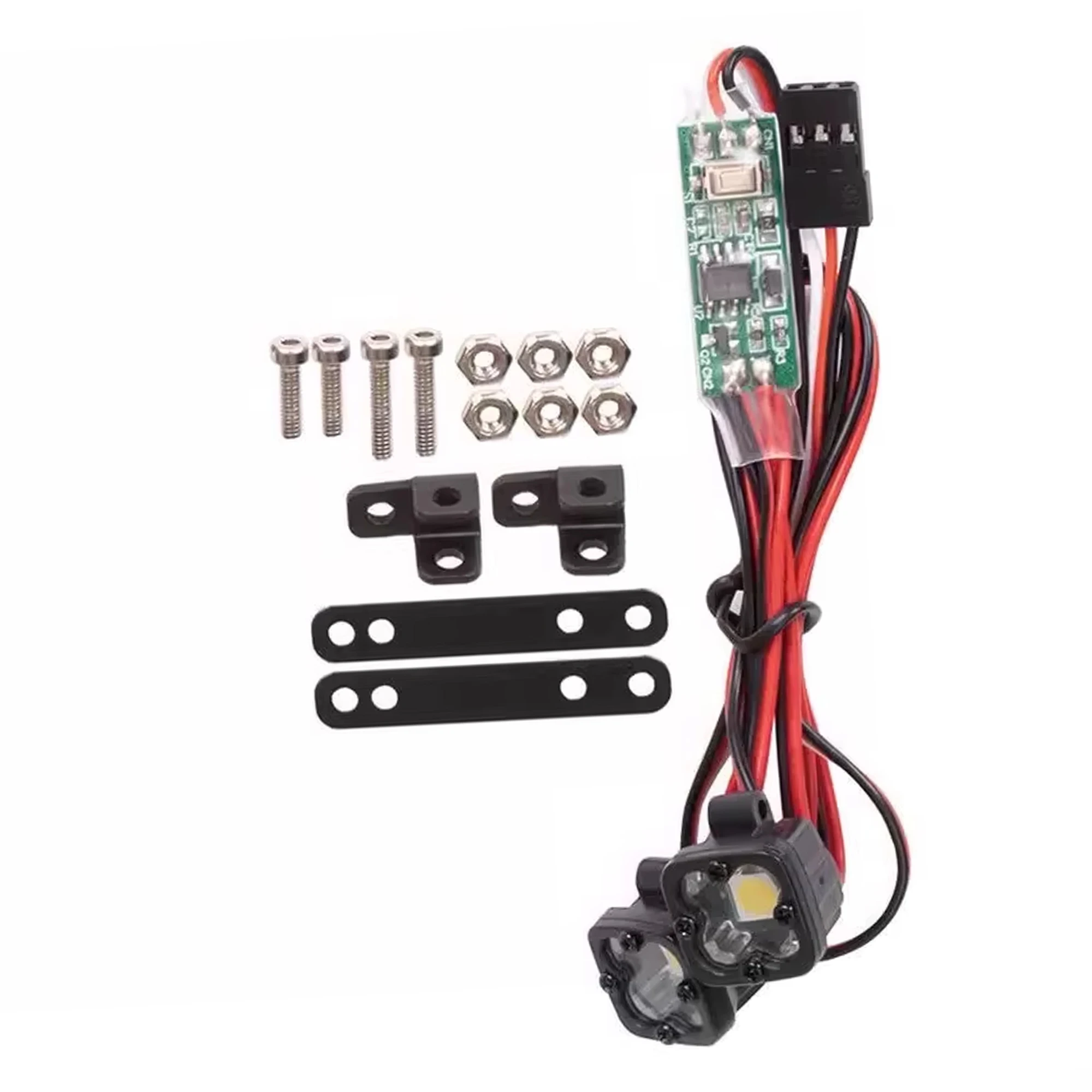 LED Lights Bright Headlights 5050 Square Spotlight for 1/10 RC Crawler Axial SCX10 90046 TRX4 Wraith RR10 MST Redcat Gen8