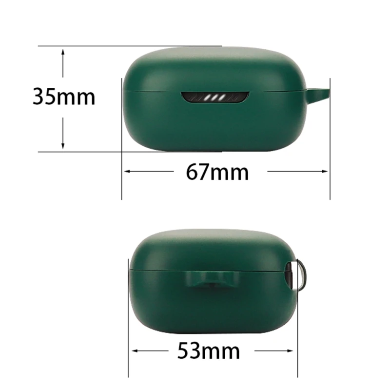 for JBL Live Pro 2 Earphone Charging Box Silicone Shell Shockproof Anti-dust Protective Sleeve Washable Housing Cover