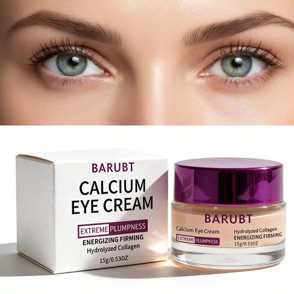 15G 1/2/3PCS Calcium Dark Spot Eye Cream Collagen Boosting Wrinkle Smoothing Anti-Aging Firming Eye Cream for Wrinkles Puffiness