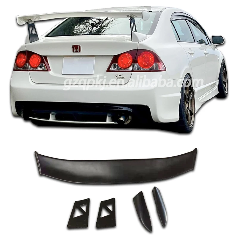 for eighth-generation Honda Civic FD2 upgrade TYPE-R carbon fiber spoiler diffuser Civic mugen spoiler