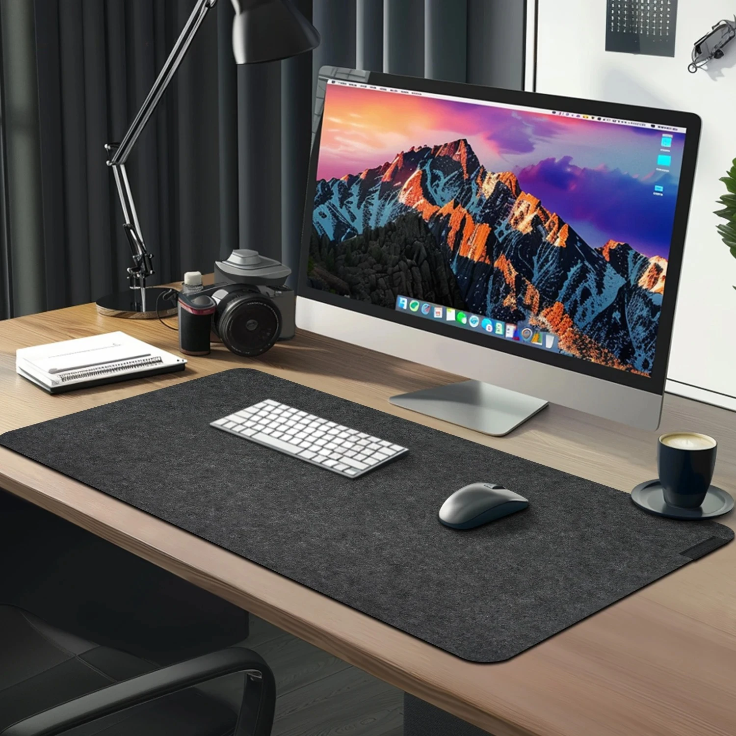 Tapis de bureau grand format pour souris et clavier, protection de bureau pour ordinateur, base antidérapante pour le bureau et la maison, durable et lavable