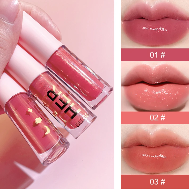 Mirror Liquid Lipstick Long Lasting Moisturizing Shiny Lip Gloss Women Water Glossy Lipstick Shine Glitter Lip Oil Cosmetics