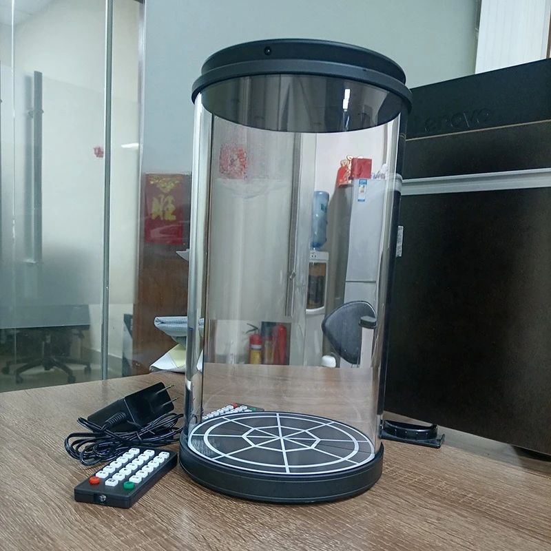 3D holographic warehouse interactive intelligent virtual digital human cylindrical holographic cabin display cabinet