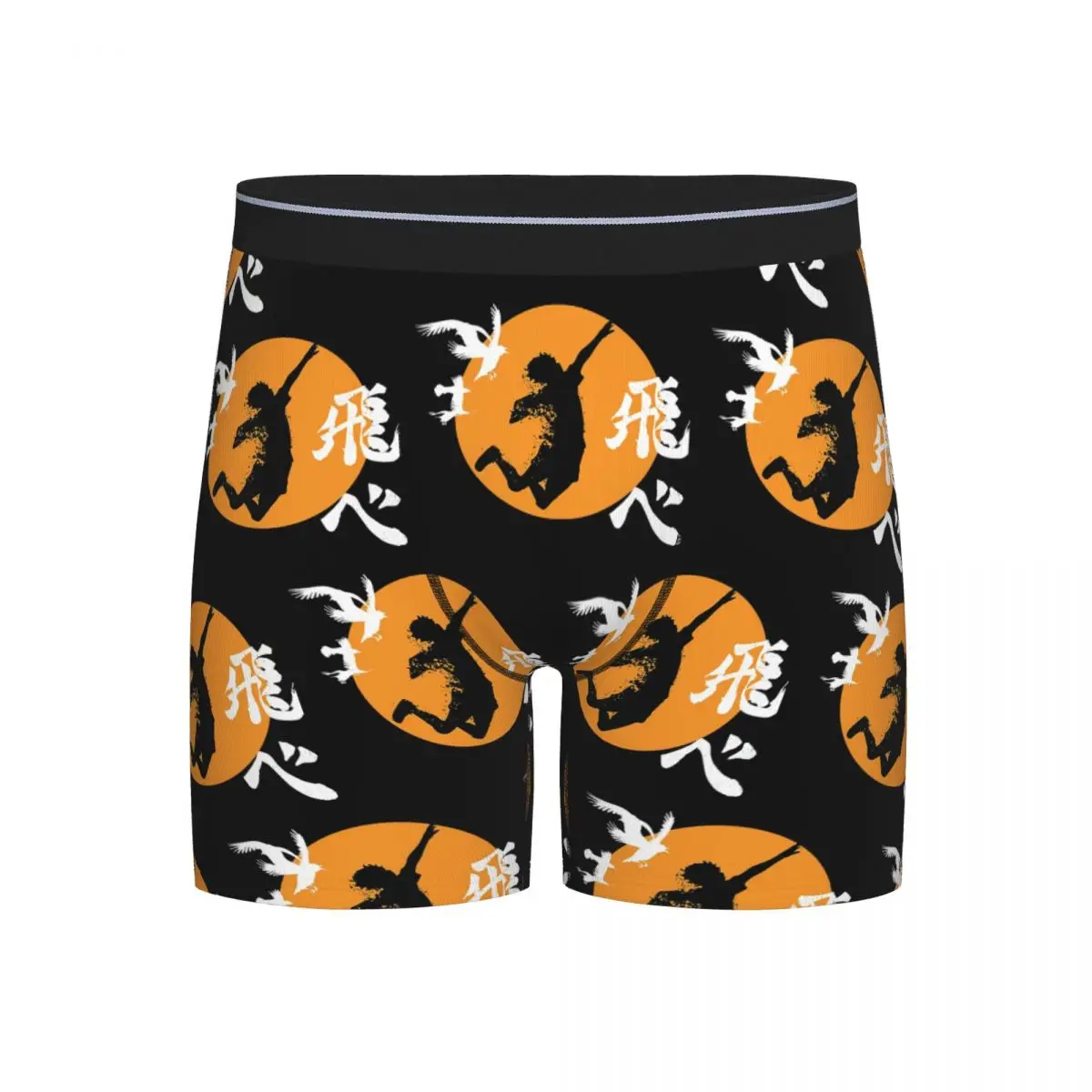 

Длинные трусы-боксеры, шорты Haikyuu Karasuno Fly High, манга, аниме, трусы, мужское нижнее белье для Homme, мужской подарок бойфренду
