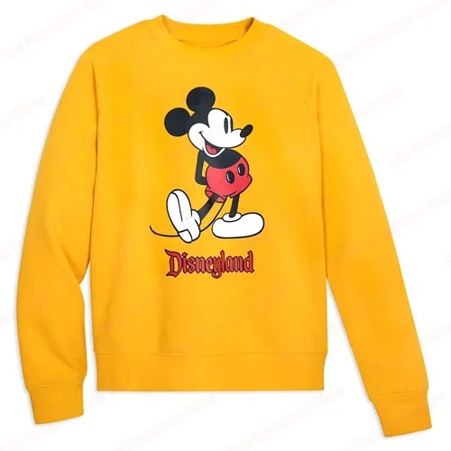 Miniso Classic Cartoon Standing Mickey Mouse Sweatshirt Vintage Disney Pullover Adult/KID Boy Girl KID Clothing Gift Souvenir