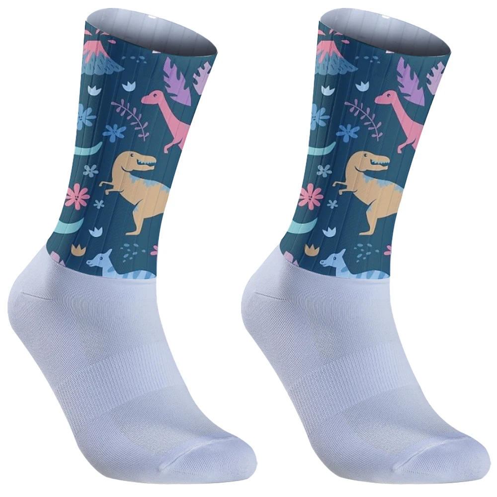 Casual 2024 New Dinosaur Brand Shark Spider Cool Funny Animal Men Socks Cotton long hip hop cool cycling Socks for Men