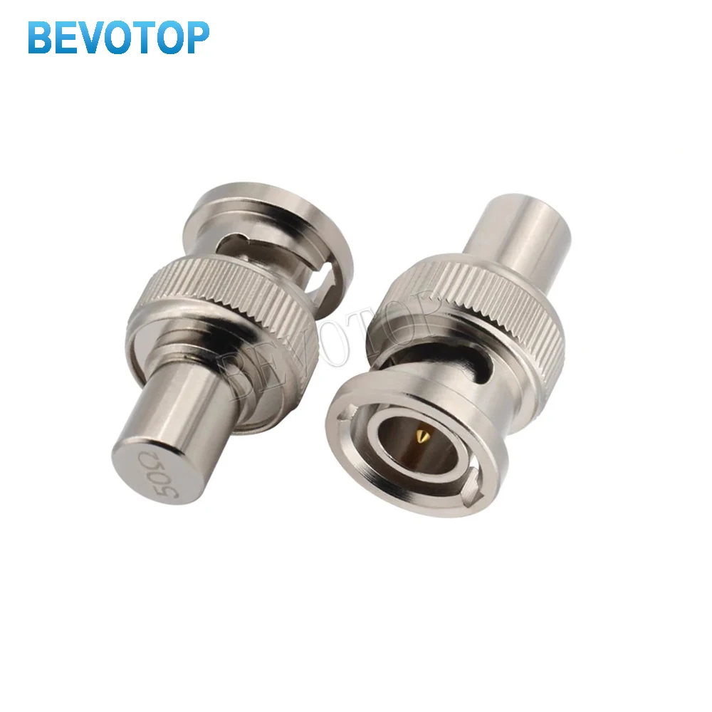 10PCS/lot 50Ohm/75Ohm BNC Male Plug Termination Dummy Load 50/75 Ohm BNC Male Terminator RF BNC Connector for CCTV