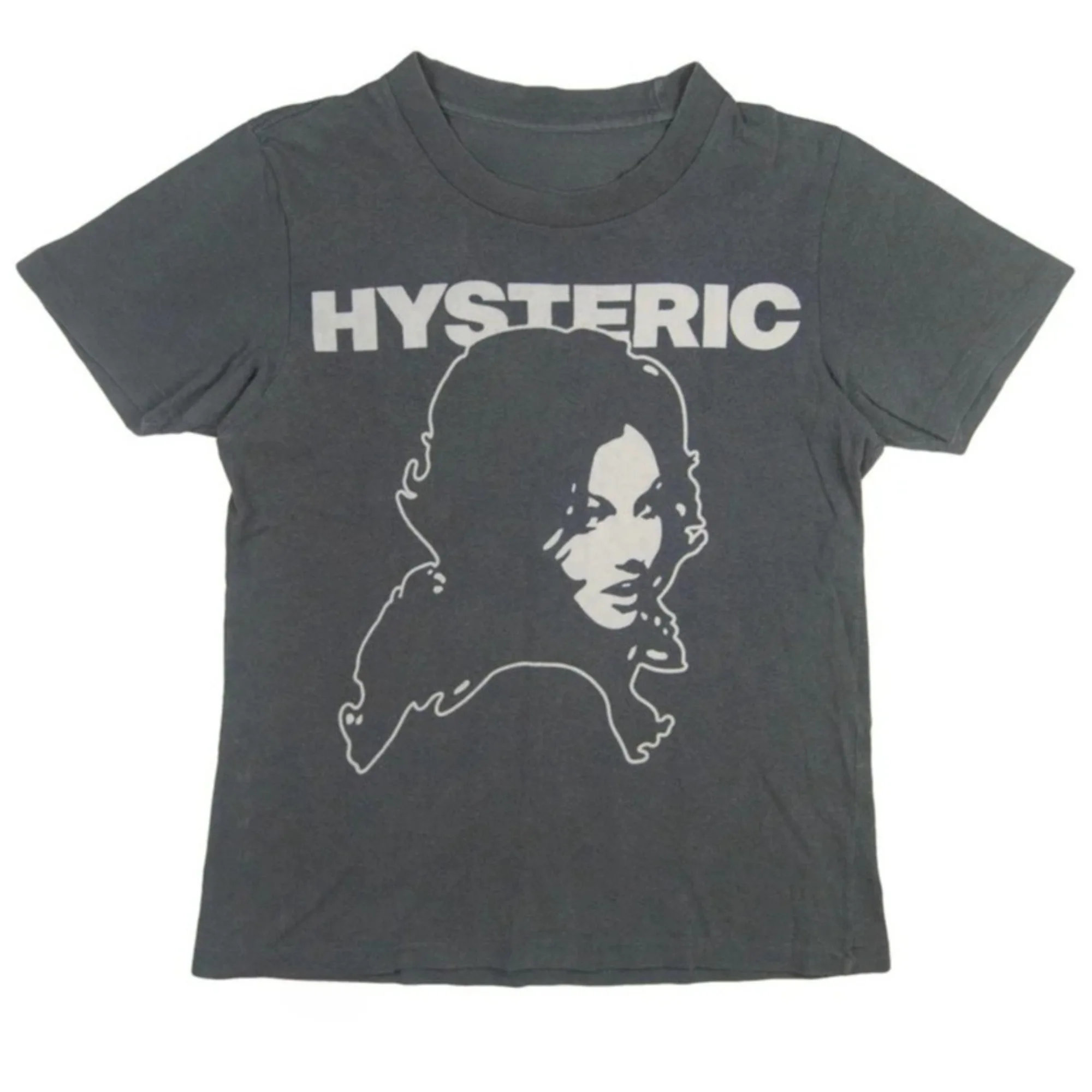 S-5XL Asian Size Hysteric Glamour 90s Retro Style Charcoal Reprint T Shirt For Men Women Graphic Short Sleeve Shirt Unisex Men