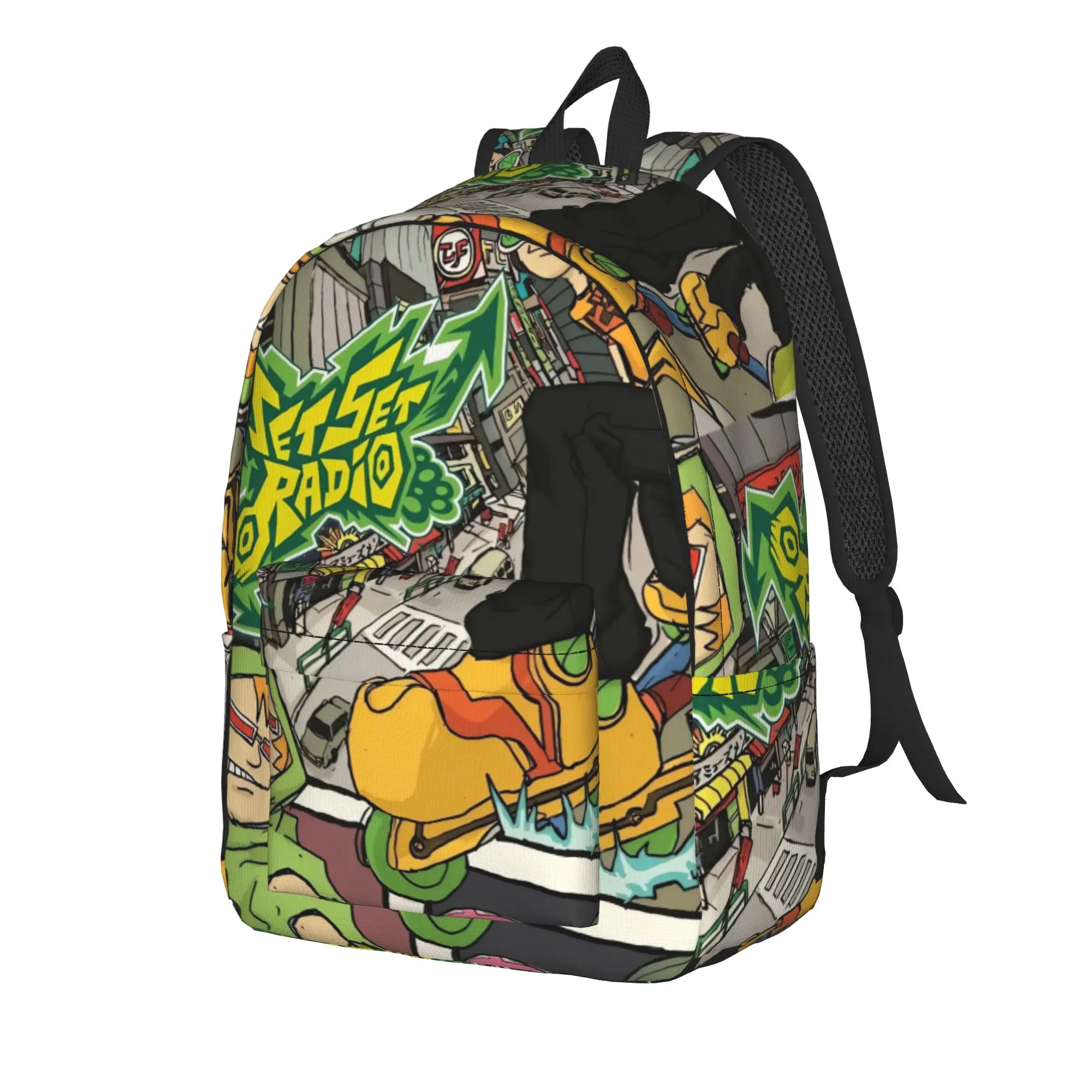 Jet Set Radio Future Backpack  Pretty Backpacks Student Unisex Sport Large High School Bags High Quality Rucksack
