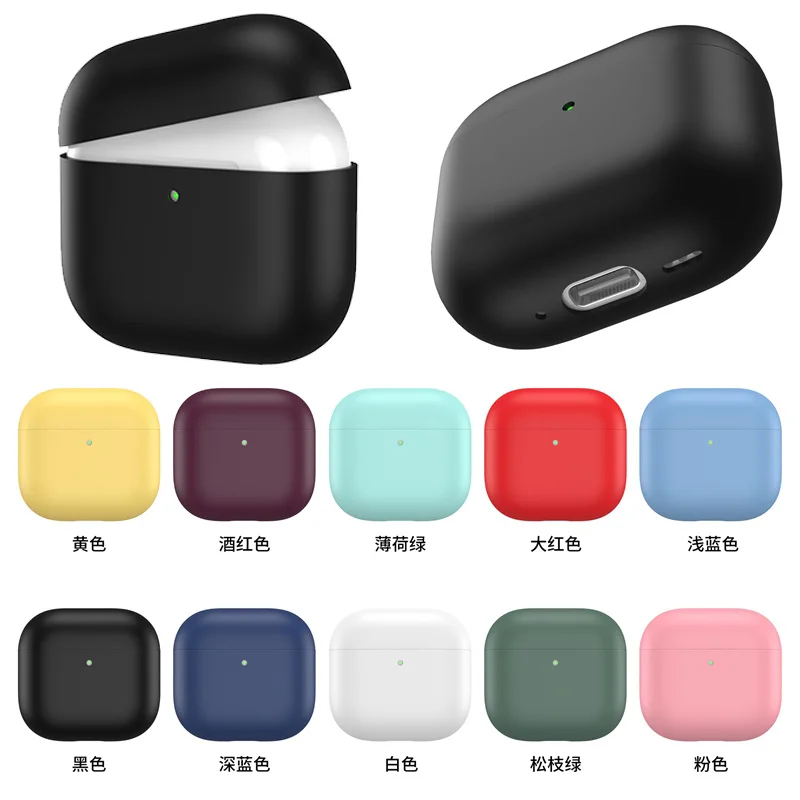 

Soft Silicone Cover For Apple AirPods 4 Case Wireless Bluetooth Headset Accessories For Air Pods Pro1 2 3 Gen Earphone Box Bags