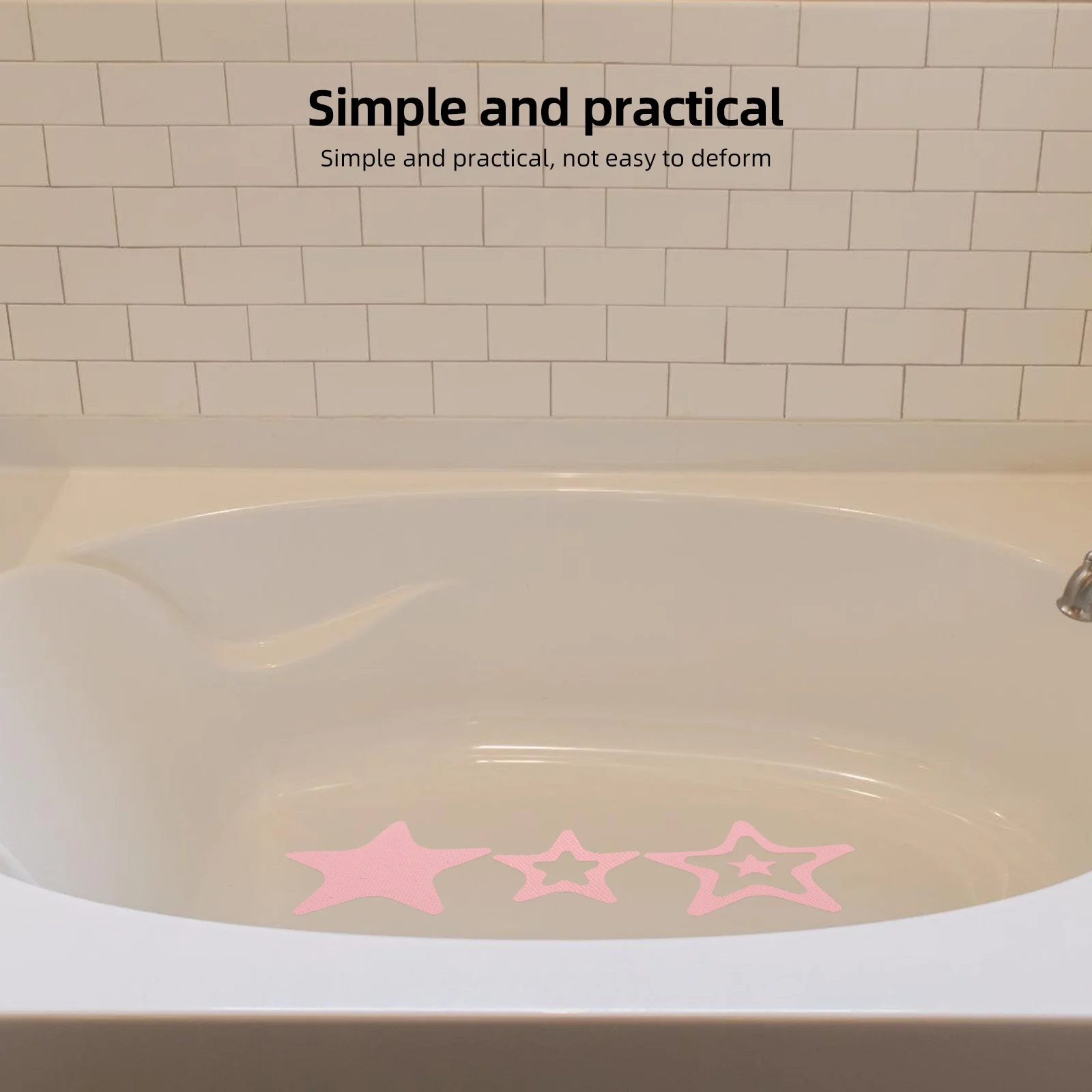 

12Pcs Non Slip Bathtub Stickers Anti Slip Shower Shape Kids Bathroom Safety Decals Shower Grip Mat Bath Stickers
