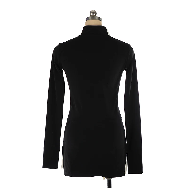 Figure skating skating outfit for training adults and girls, one-piece shorts, skirt, brocade, brushed hair, diamond zippe