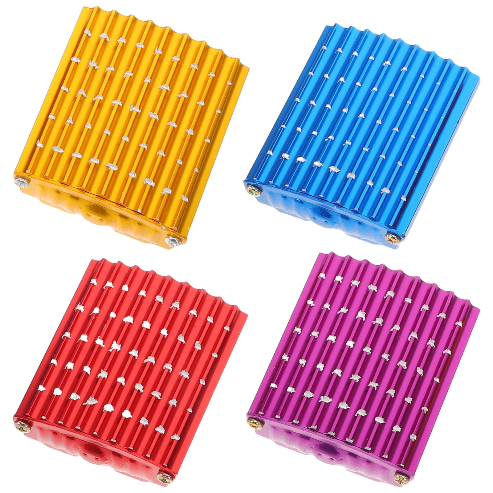 

4pcs Brake Cover Motorcycle Aluminum Alloy Pedal Pad Anti-Slip Universal -Resistant Long Trip Replacement For