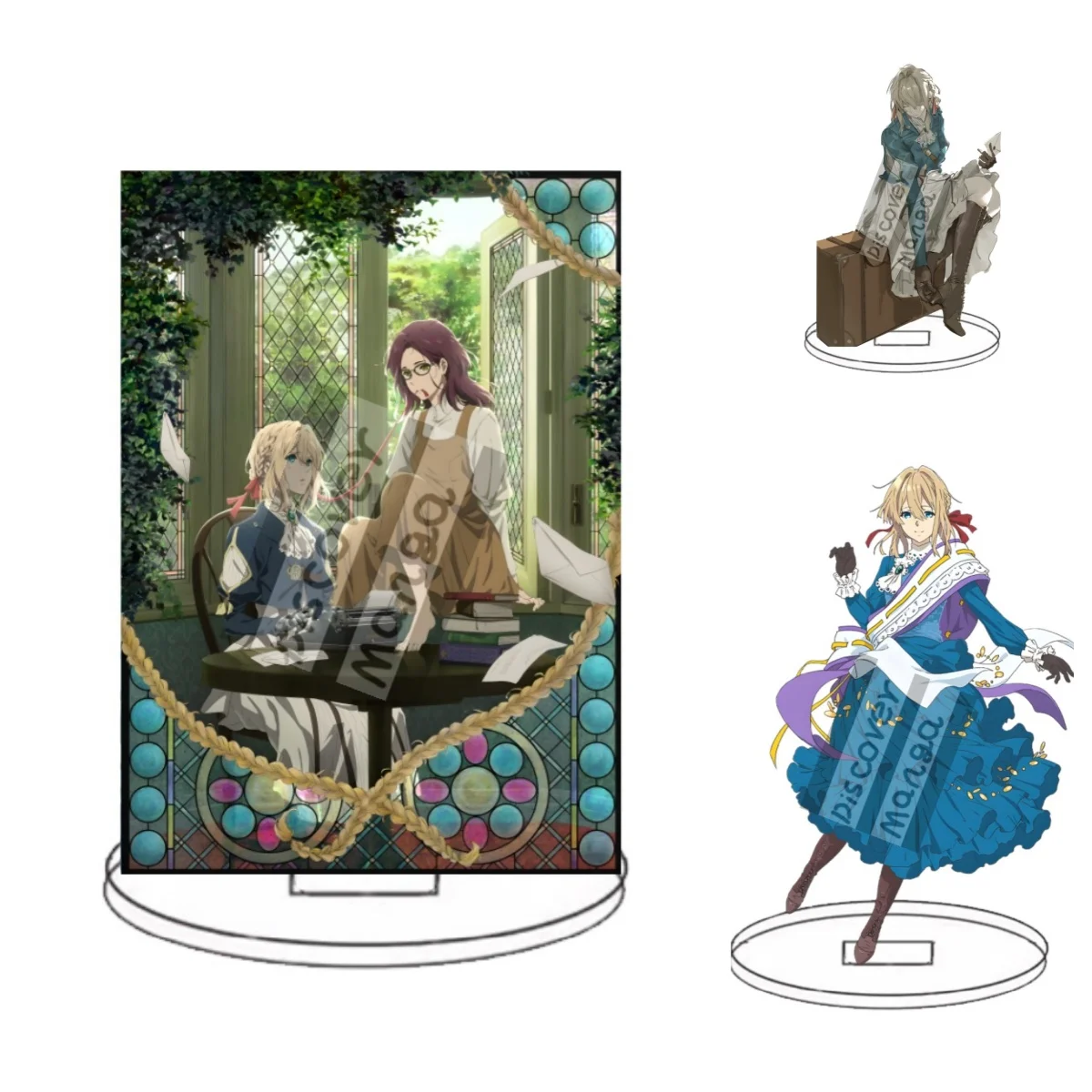 15CM Anime Violet Evergarden Movie Acrylic Keychain Stand Model Cosplay Characters Ornament Accessories Goods Collection Gifts
