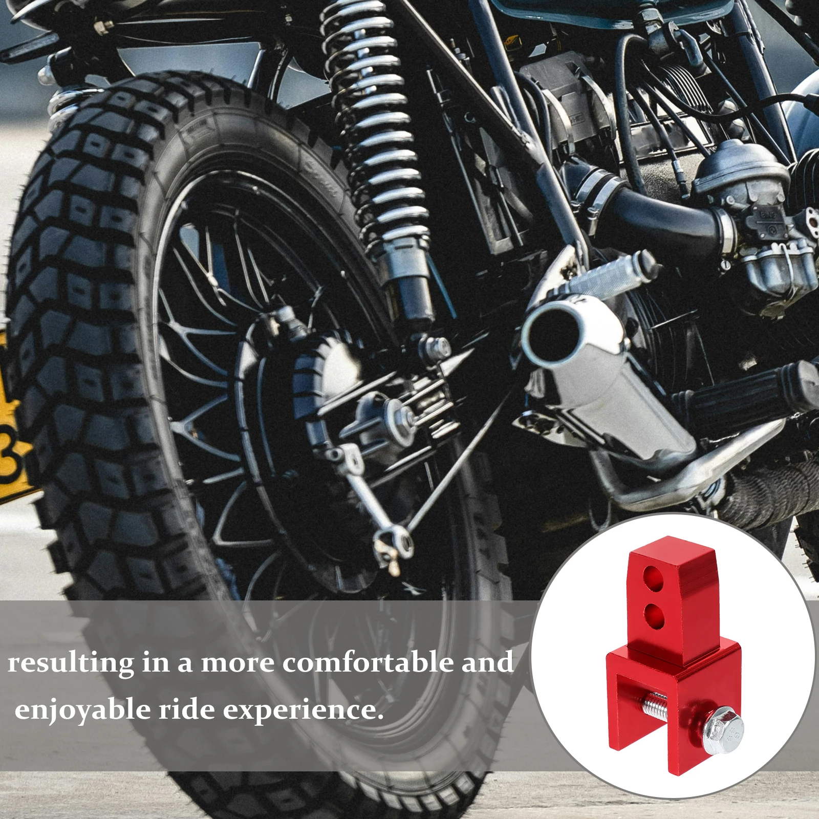 

2pcs Rear Shock Absorber Lift Motorcycle Aluminum Alloy Heighten Tools Electric Bike Accessories