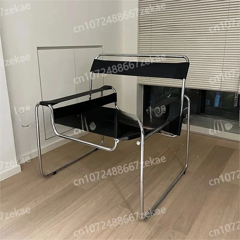 Minimalist Designer Living Room Furniture, Leisure Chairs, Stainless Steel Living Room Chairs, Home Backrests, Armchairs - view 4