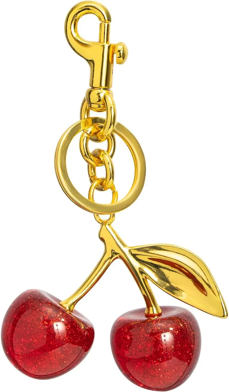 

Cherry Keychains Bag Charms Purse for Women, Car Key Chains Women Cute Gifts for Birthday Mothers Christmas Valentine