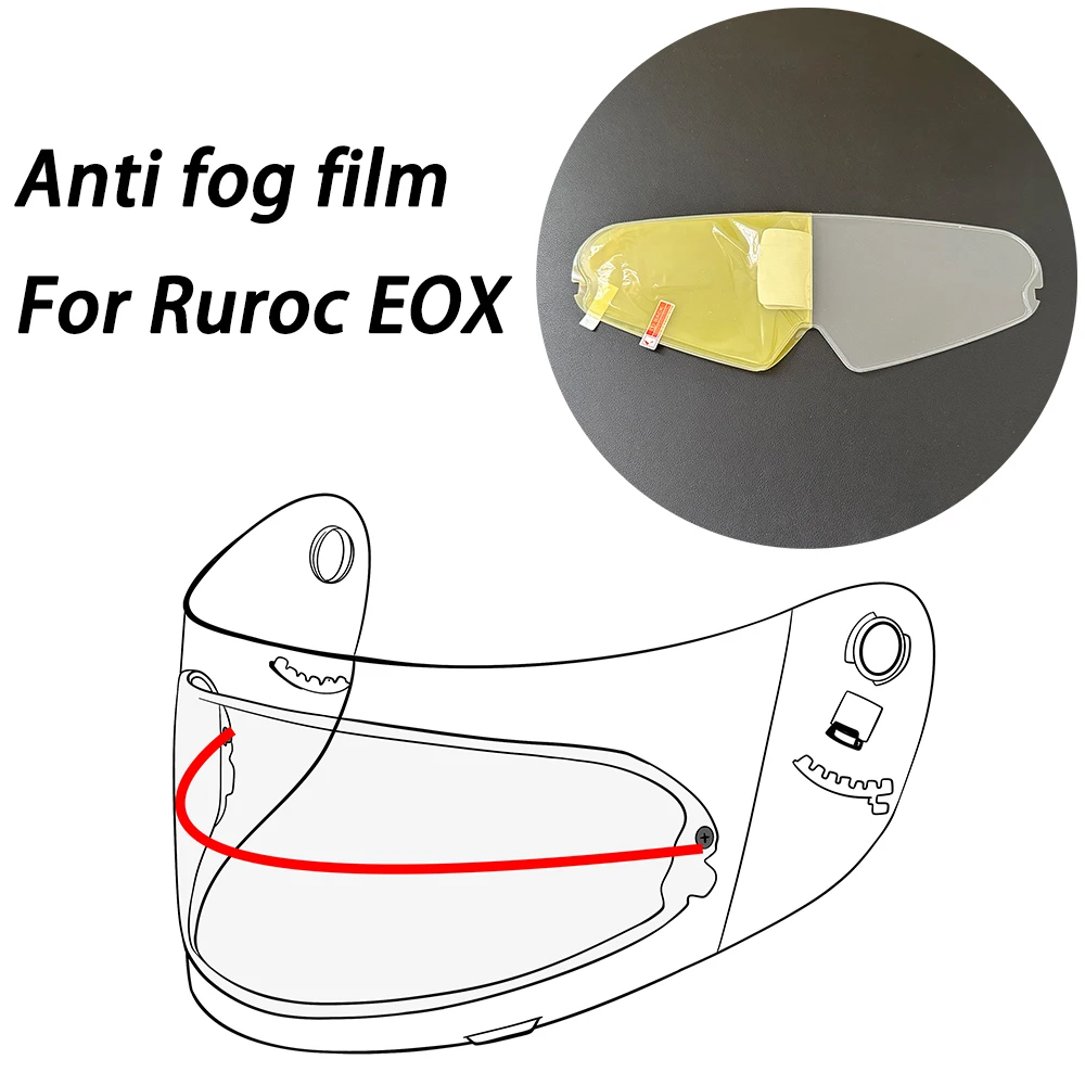 

Motorcycle Helmet Visor Film Anti Fog For Ruroc EOX