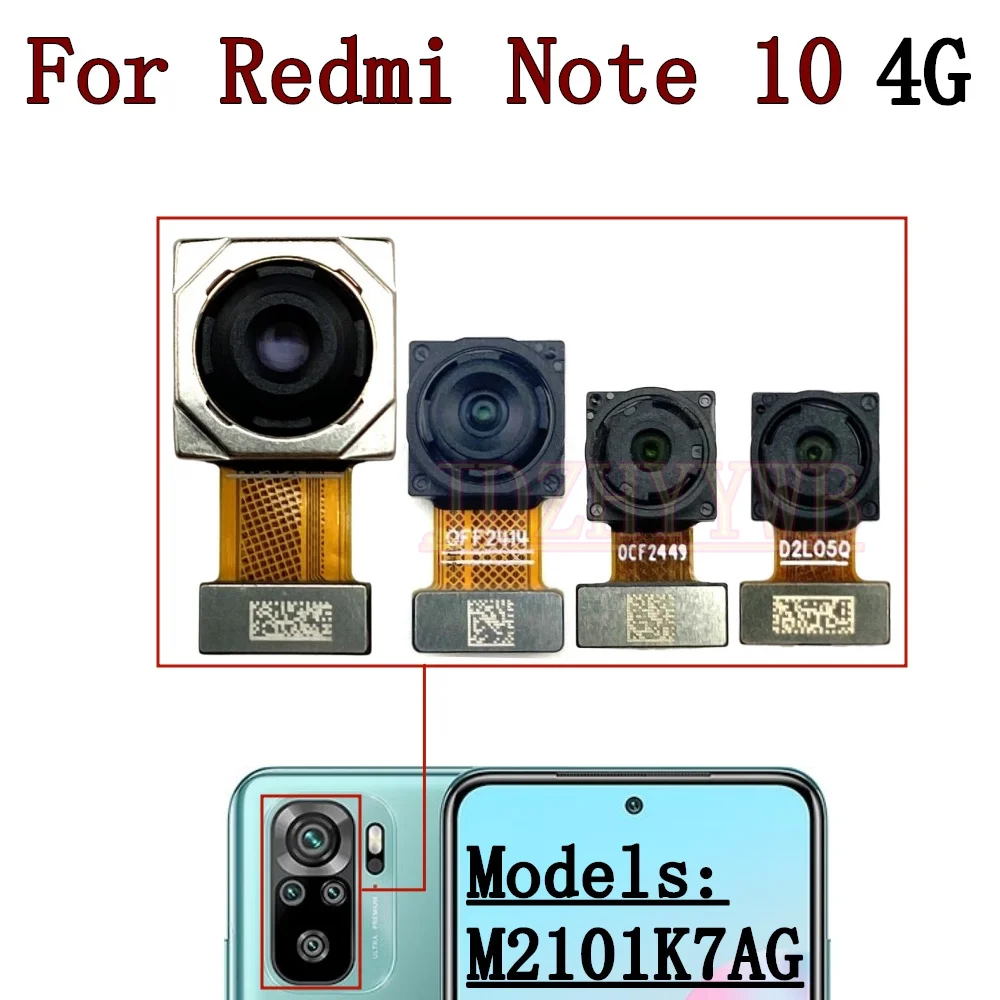 Rear Back Camera For Xiaomi Redmi Note 10 Pro 10Pro Note10 5G Main Backside Camera Module Flex Replacement Spare Parts