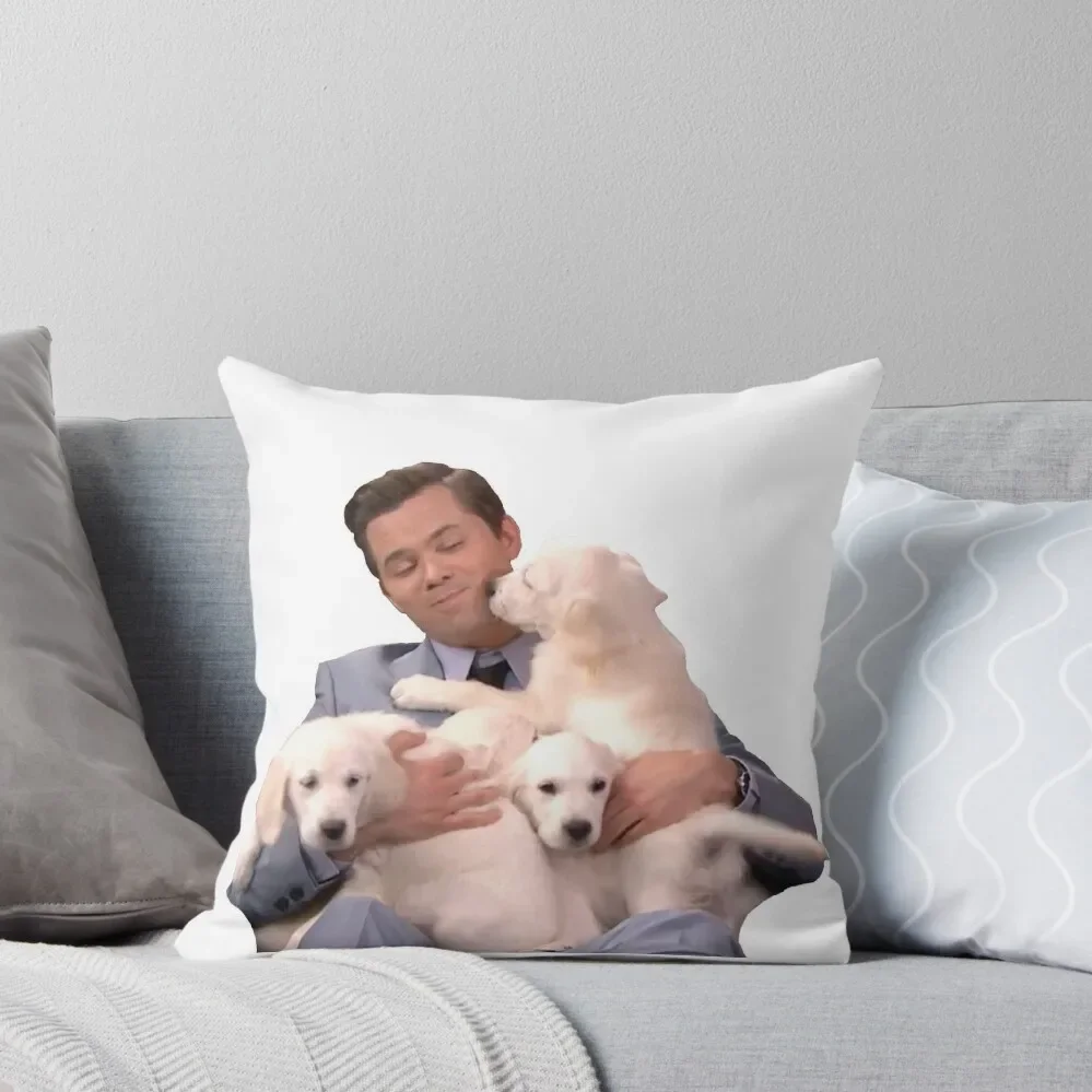 ANDREW RANNELLS AND SOME PUPPERS Throw Pillow Christmas Throw Pillows Covers Cushion Cover Pillow