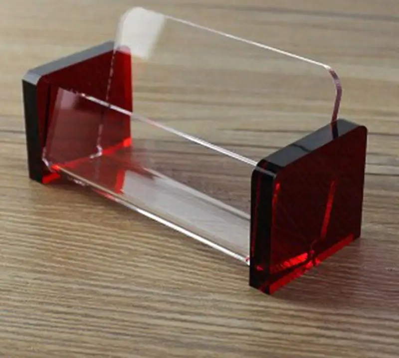 Transparent Acrylic Business Card Case Creative Business Card Holder Tabletop Business Card Storage Box Exquisite Business Gift