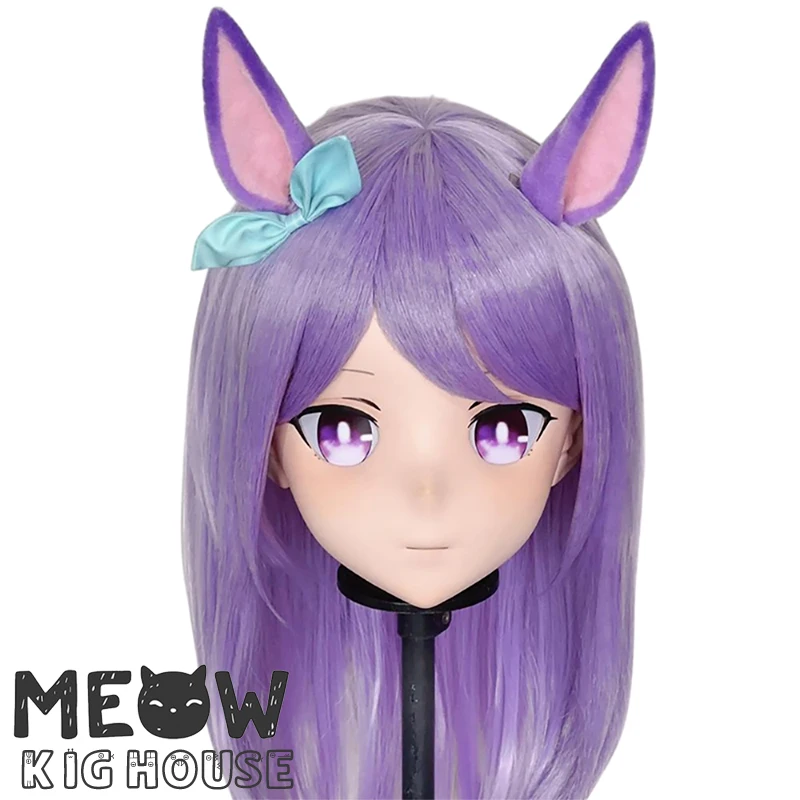

(MEO521) Customize Handmade Full Head Lockable Crossdress Male to Female Japanese Cartoon Anime Game Character Kigurumi Mask
