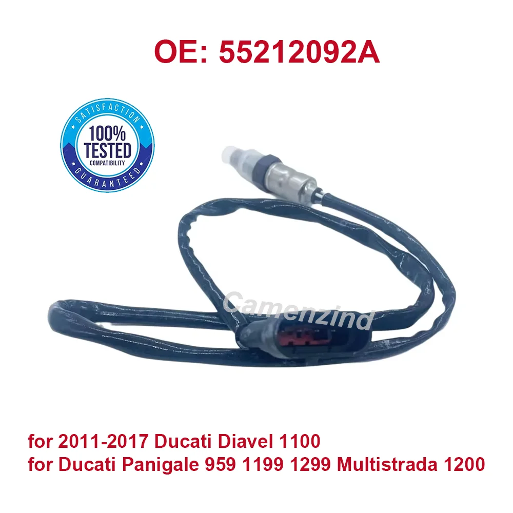 55212092A Lambda Oxygen O2 Sensor for 2011-2017 Ducati Diavel 1100 Panigale 959 1199 1299 Multistrada 1200 , 1 Year Warranty