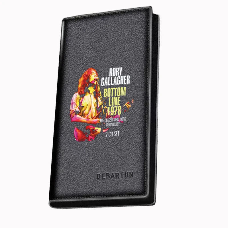 Live performance music concert album Men's Long Wallets Business Stylish Printing Design Casual Use Christmas Valentine's Father