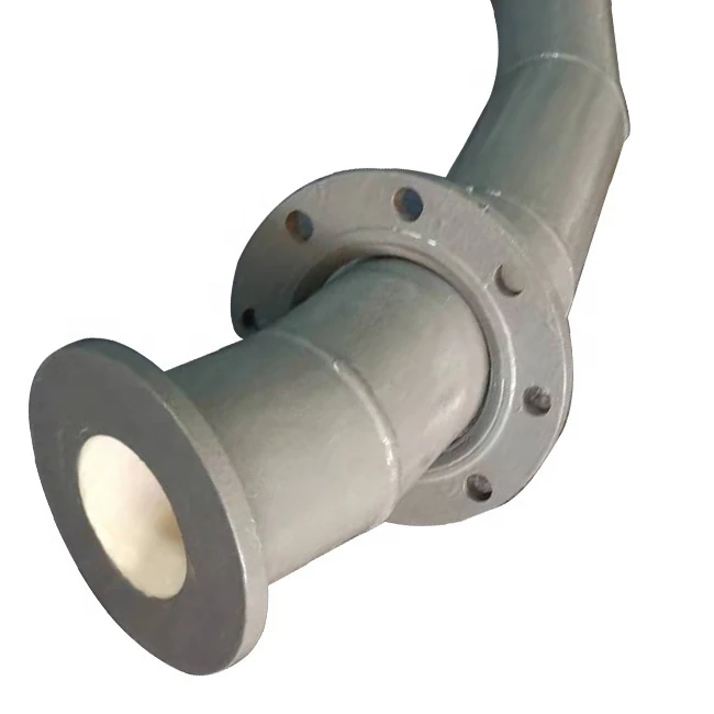 Wear-resistant and corrosion-resistant composite Al2O3 alumina ceramic pipe sleeve lined steel pipe