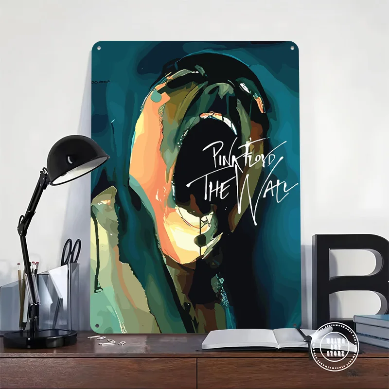 Pink Floyd The Wall Album Art Metal Poster Customized Wall Art Retro Vintage Metal Tin Signs for Living Room Decorations House