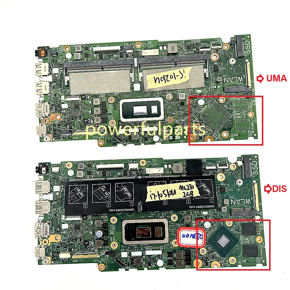 For Dell inspiron 5480 5488 5580 5481 5591 Motherboard 17859-1 0J0N00 03XWXY 0M1VNT 02H6F9 i3 i5 i7 CPU Working Ok