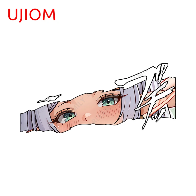 UJIOM Kawaii Frieren Eyes Tear Wall Stickers Delicate Creative Adhesive Laptop Decals Delicate Art DIY Home Custom Printing