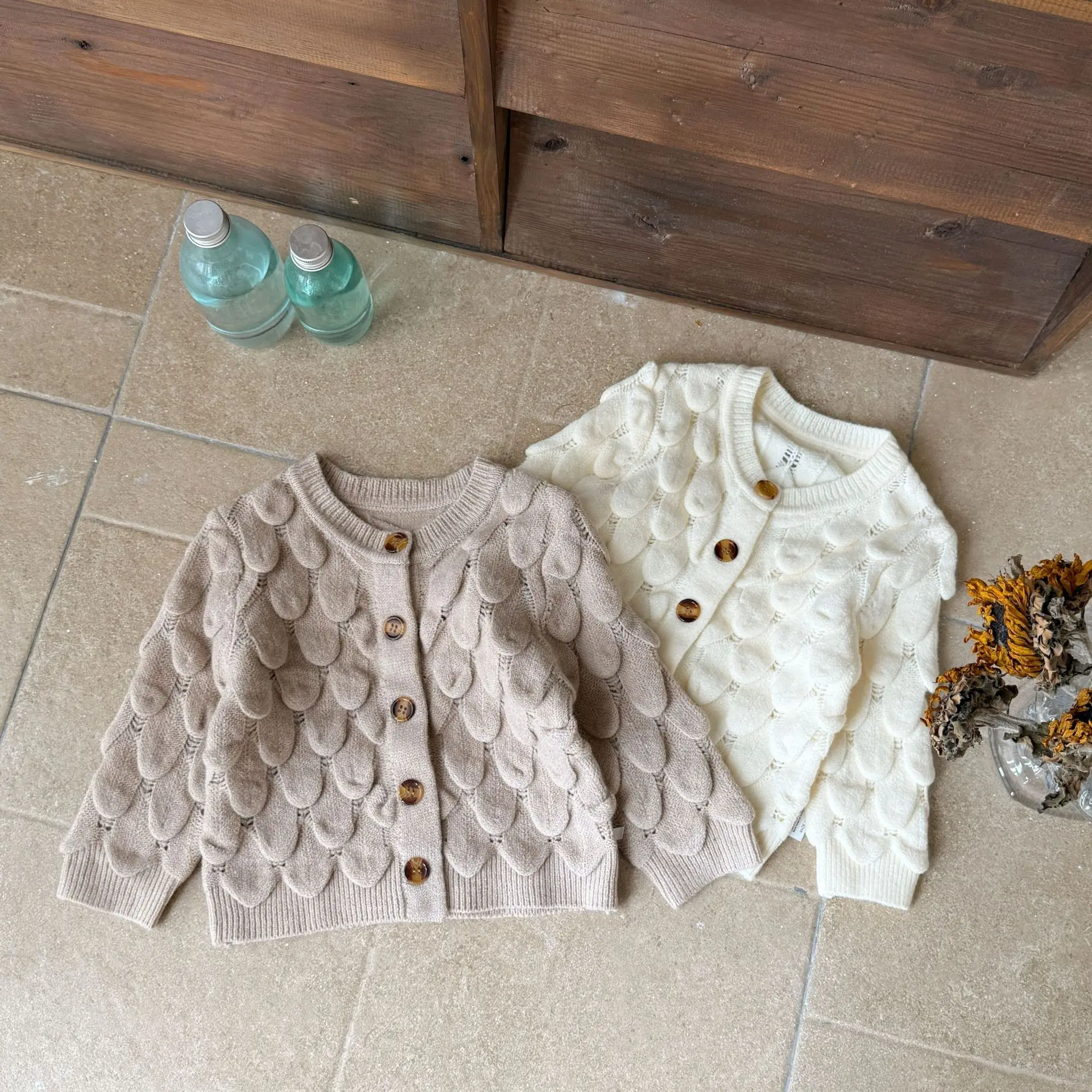 New Autumn And Winter Fashion Sweaters For Boys And Girls, Fish Scale Knitted Jackets, Personalized And Versatile Long Sleeved C