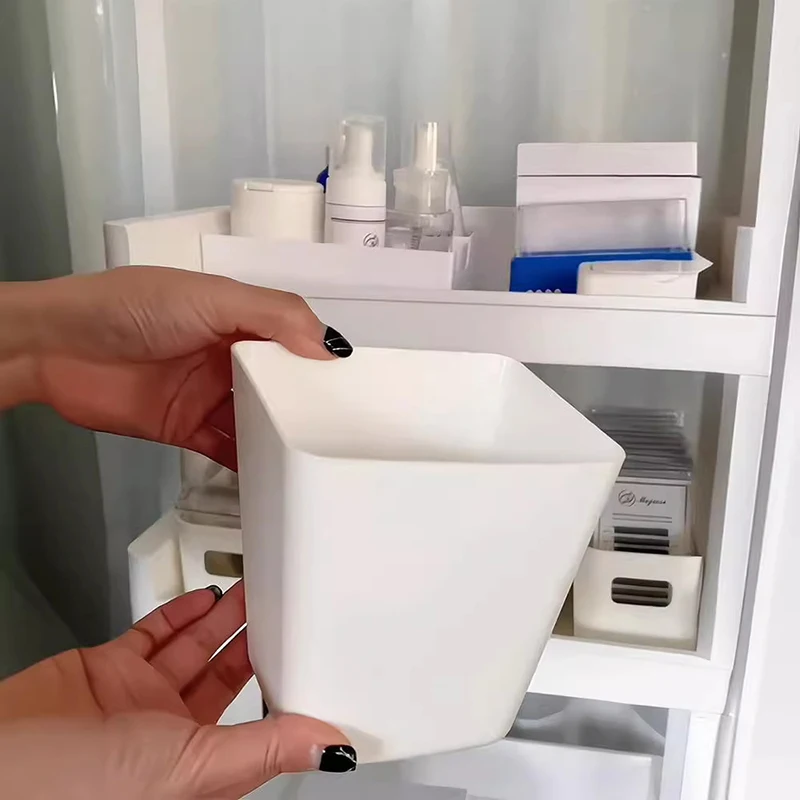 Cestino portaoggetti in plastica appeso sul retro della casa cucina bagno Mini organizzatori piccole cose contenitore portatile
