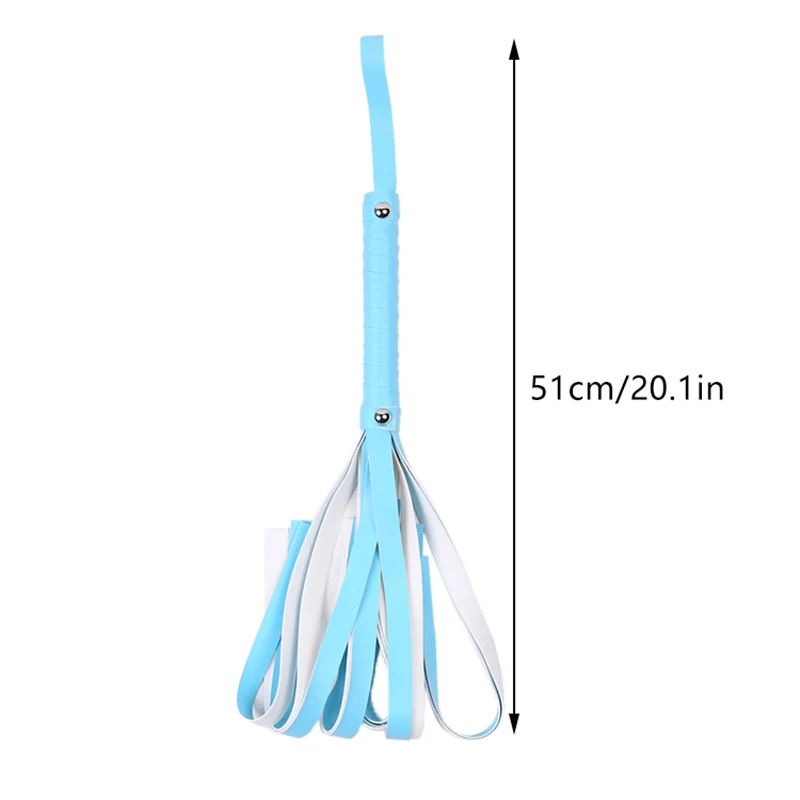 High Quality Pu Leather Pimp Whip Racing Riding Crop Party Flogger Hand Cuffs Queen Colourful Horse Riding Whip