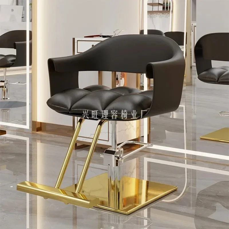 

Professional Hair Salon Backrest Chair Barber Shop Modern Style Lifting Rotation Hair Cutting Chair Swivel Hairdressing Sedie