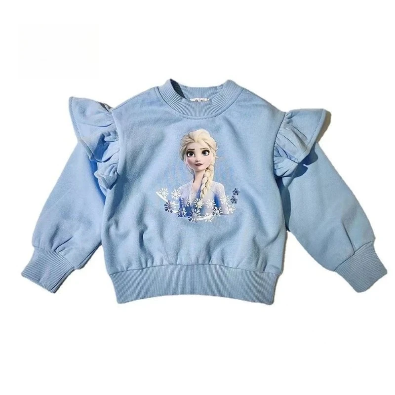 

2025 Kids Hoodie, Korean Style Cartoon Print Pullover for Girls & Toddlers Fashion Winter Top