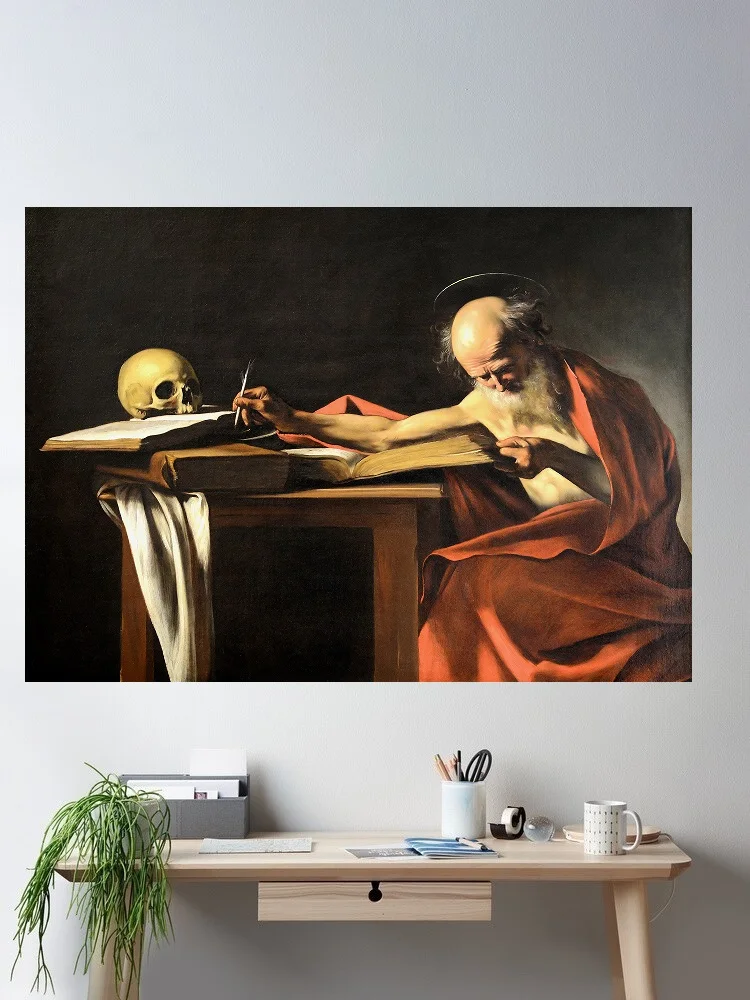 

San Gerolamo (Caravaggio) September, Art Print Silk Poster Home Wall Decor