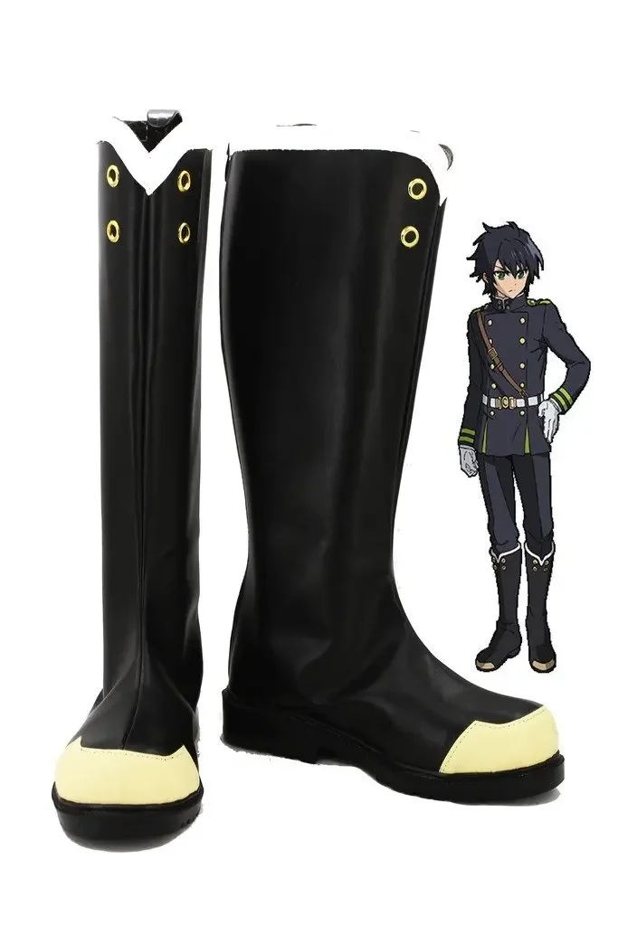 

Anime Seraph of the End Yuichiro Hyakuya/Hiiragi Shinoa Cosplay Shoes Boots Custom Made