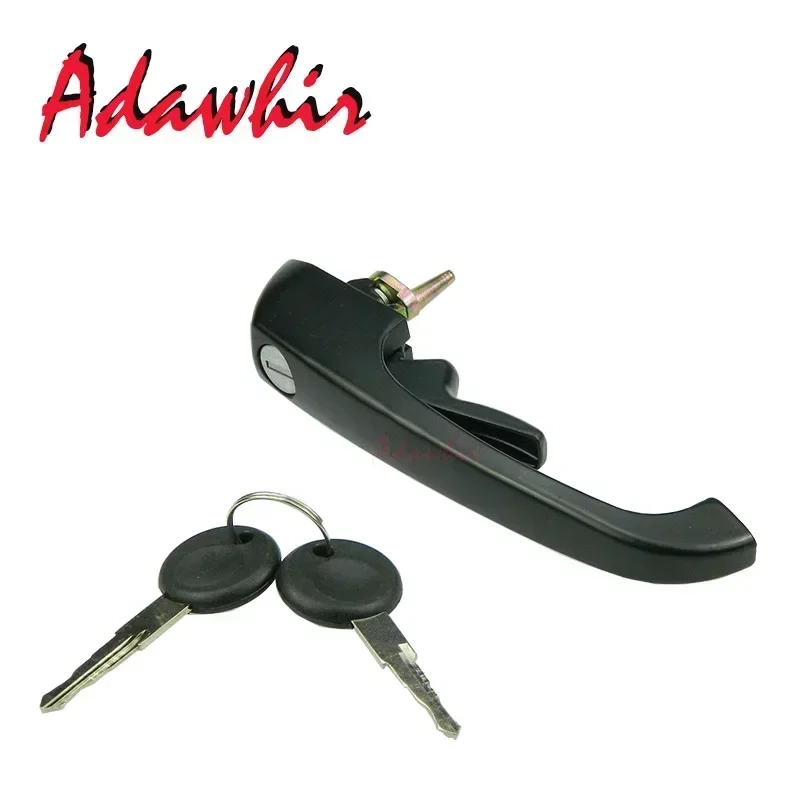 Car Black Front Rear Door Handle + Lock Key FOR VW LT 28-35 Right/Left 251837205B 251837205H 113837205MS WITH 2 KEYS