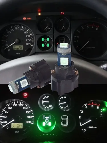 Imagen 1 del producto 10 Uds T5 coche Auto 3smd 3030 cuña 12V bombilla LED lámpara tablero de instrumentos instrumento blanco rosa hielo azul rojo amarillo verde