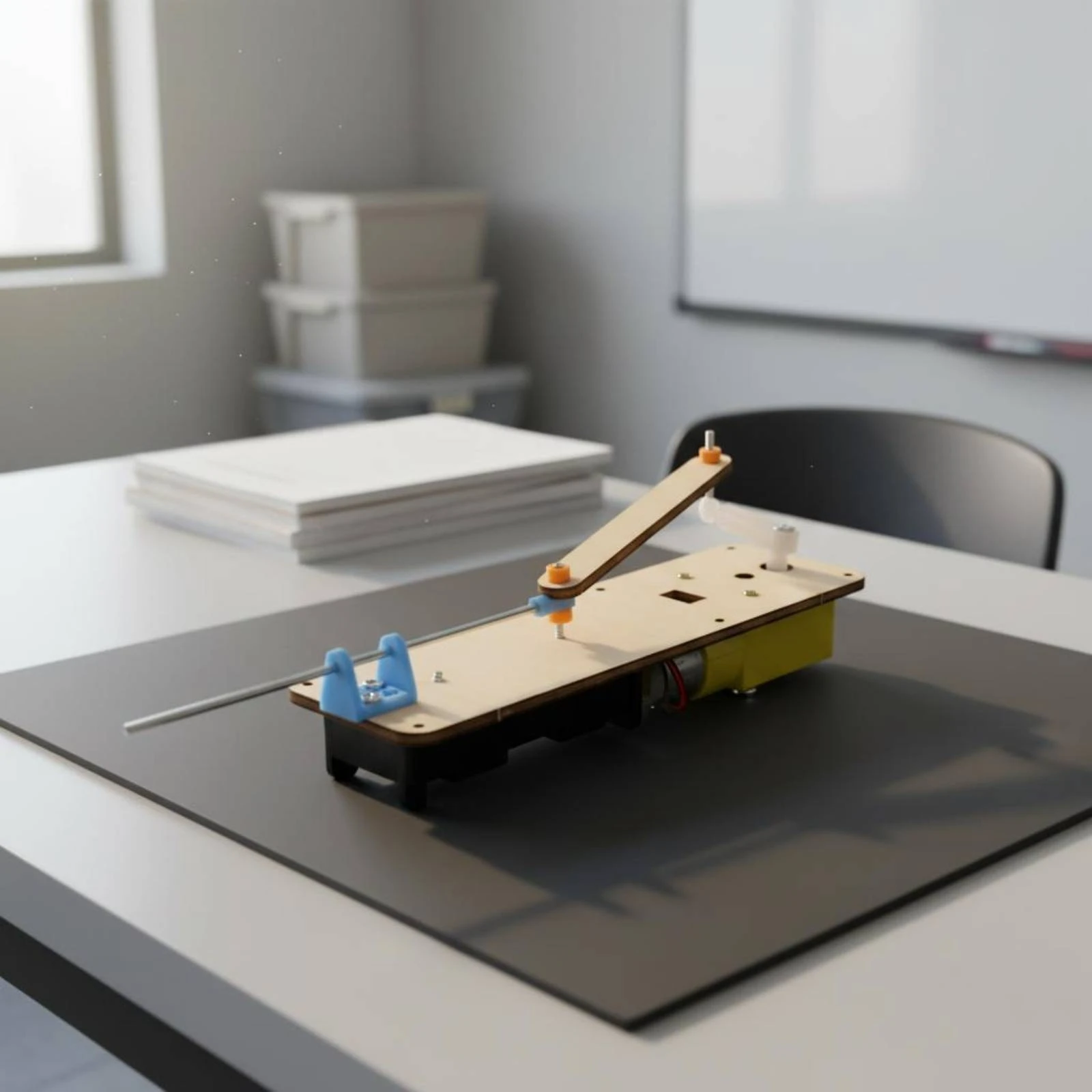 Picture 5: Reciprocating Linkage Model Telescoping Rod Linear-Motion Linkage Classroom Apparatus Adjustable Stroke Pre-Drilled Holes