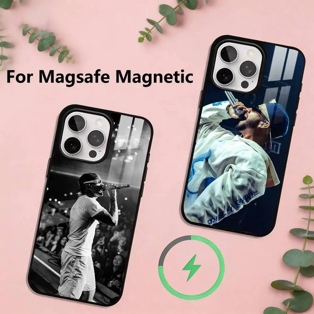 

S-Singer M-MORA Phone Case For iPhone17,16,15,14,13,12,11 Plus,Pro Magnetic For Magsafe Wireless Charging