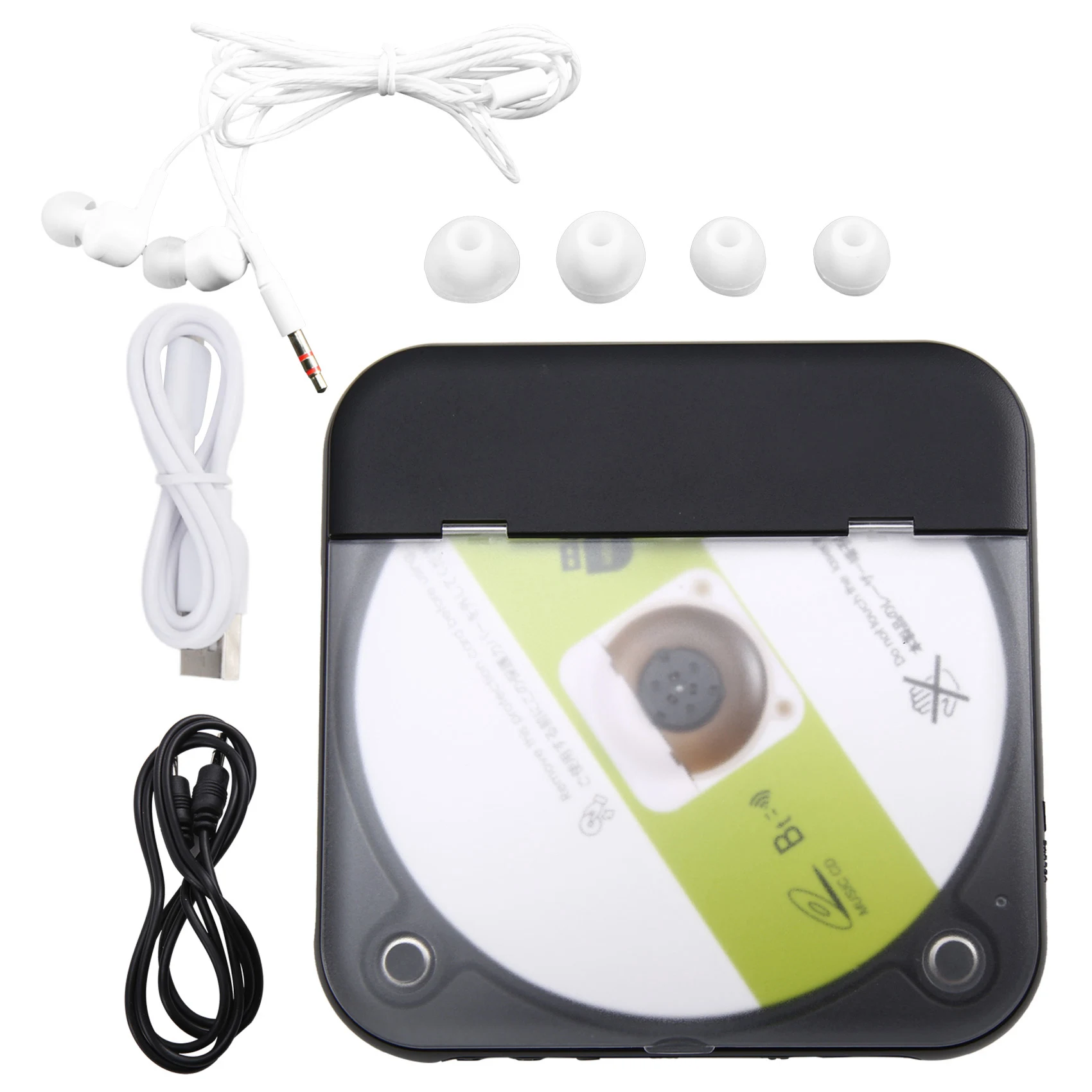 【publicity】rechargeable-cd-player-adjustable-speed-music-player-bt-portable-double-speaker-design-for-home-exercising-car-travel