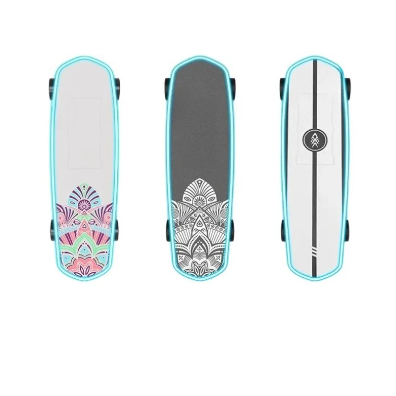 

S2 Smart Remote Control 4-колесный скейтборд 36 В 300 Вт/600 Вт, колеса 75 мм, батарея 90 Втч, диапазон 15 км для взрослых, подростков, компьютеров