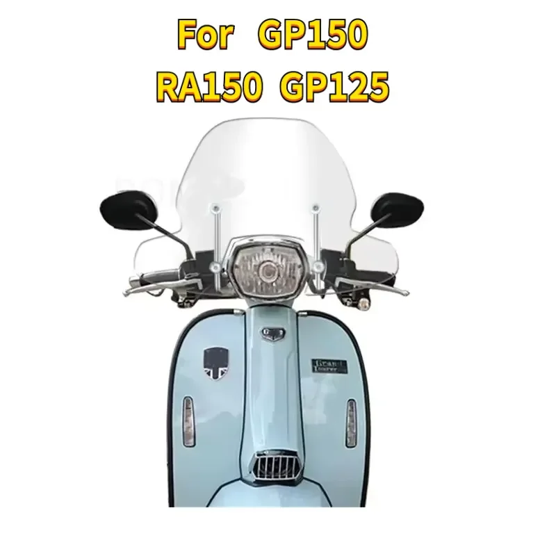 

50CM For Royal Alloy GP150 RA150 GP125 Motorbike Windshield Air Deflector Scooter Accessories Motorcycle Windscreen