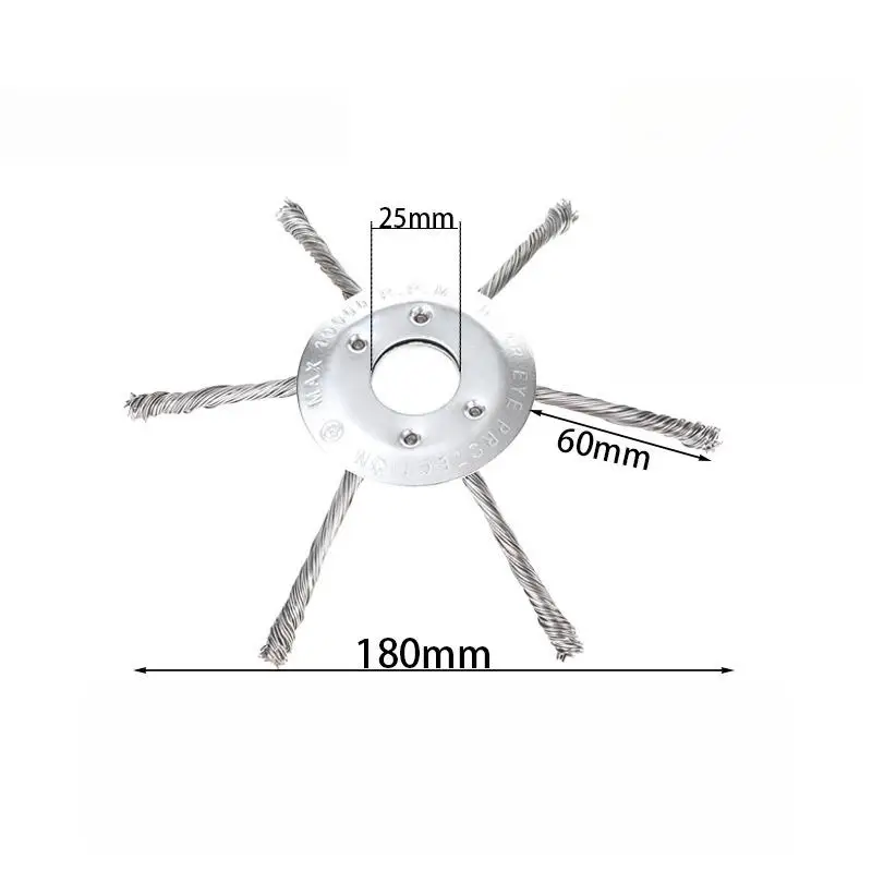 1 Stuks 7/8/9-Inch Grasmaaier Staaldraad Onkruid Trimmer Hoofd Roest Verwijdering Wiel Onkruid verwijderen Wiel Grasmaaiers Universele Onderdelen