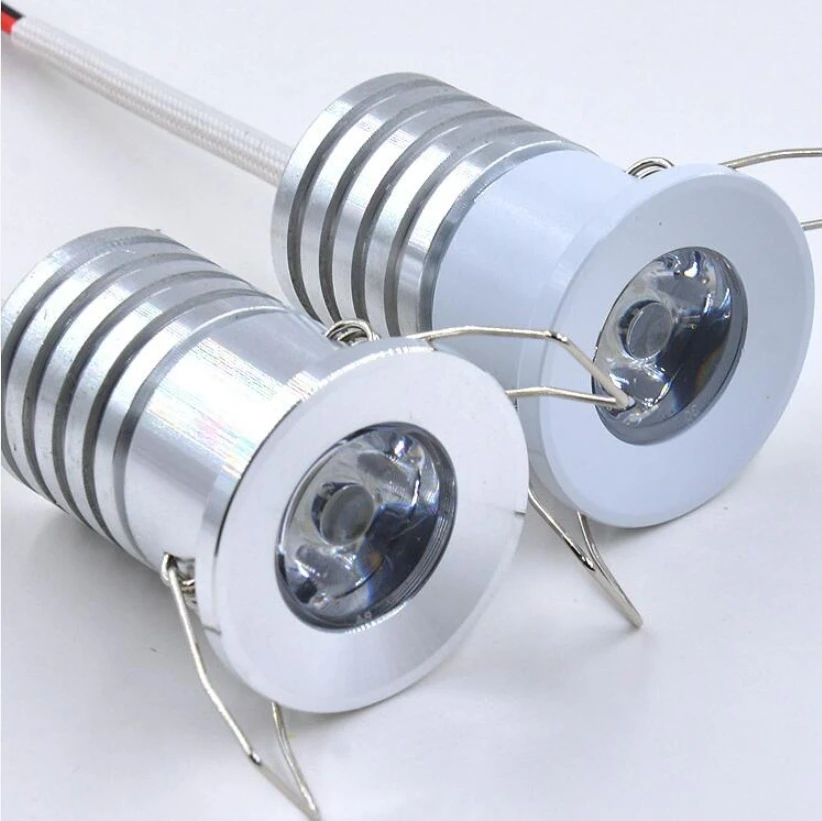 

LED mini Downlight Under Cabinet Spot Light 1W 3W for Ceiling Recessed Lamp AC85-265V 27mm Down lights with driver