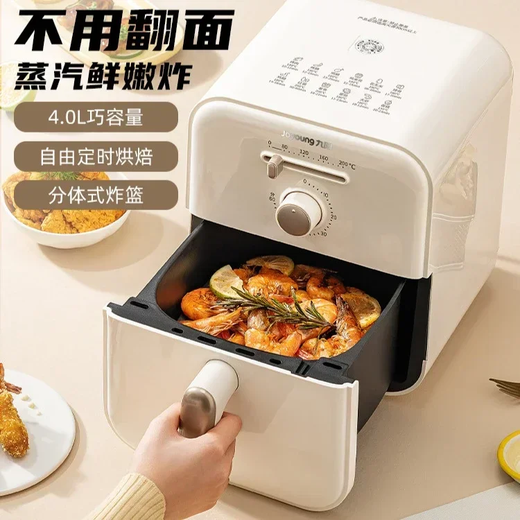 Household air fryer. Electric. Auto & smart. Large cap. Multifunc. Fries maker. Stylish & handy. Healthy cook. Advanced feat.