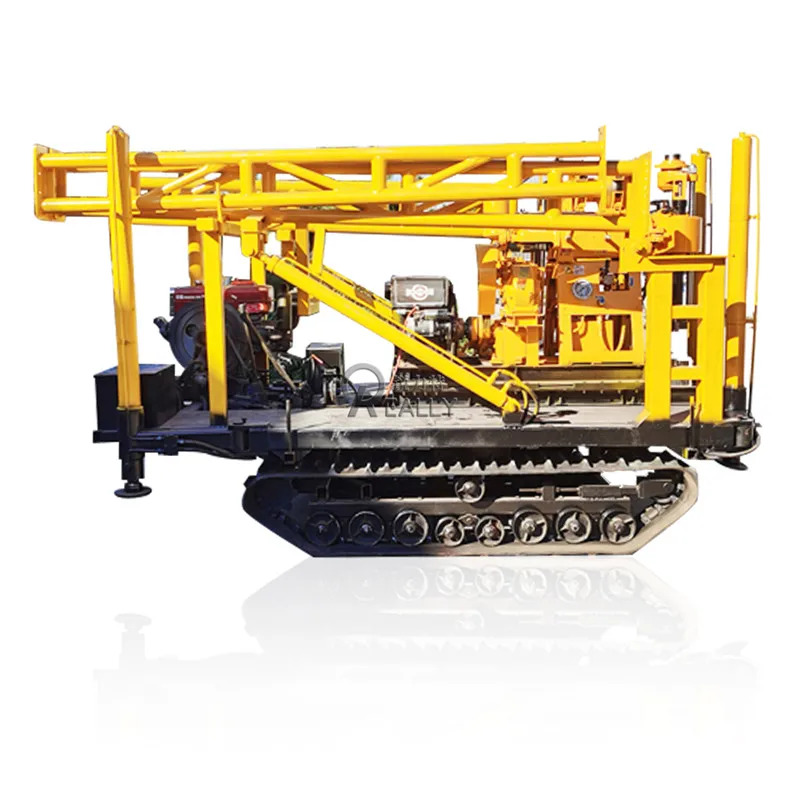 100m 150m 200m Customized Rock Drilling Deep Well Drilling Rig Hard Rock Portable Tractor Drill Water Crawler Rotary Drilling Ri